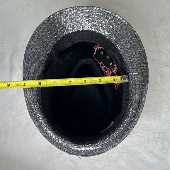 Hello Kitty Fedora Hat One Size Sparkling Red Trim Embroidery Sanrio 2012 - Picture 8 of 8
